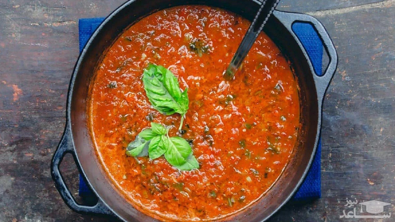 روش تهیه سوپ گوجه و ریحان لذیذ