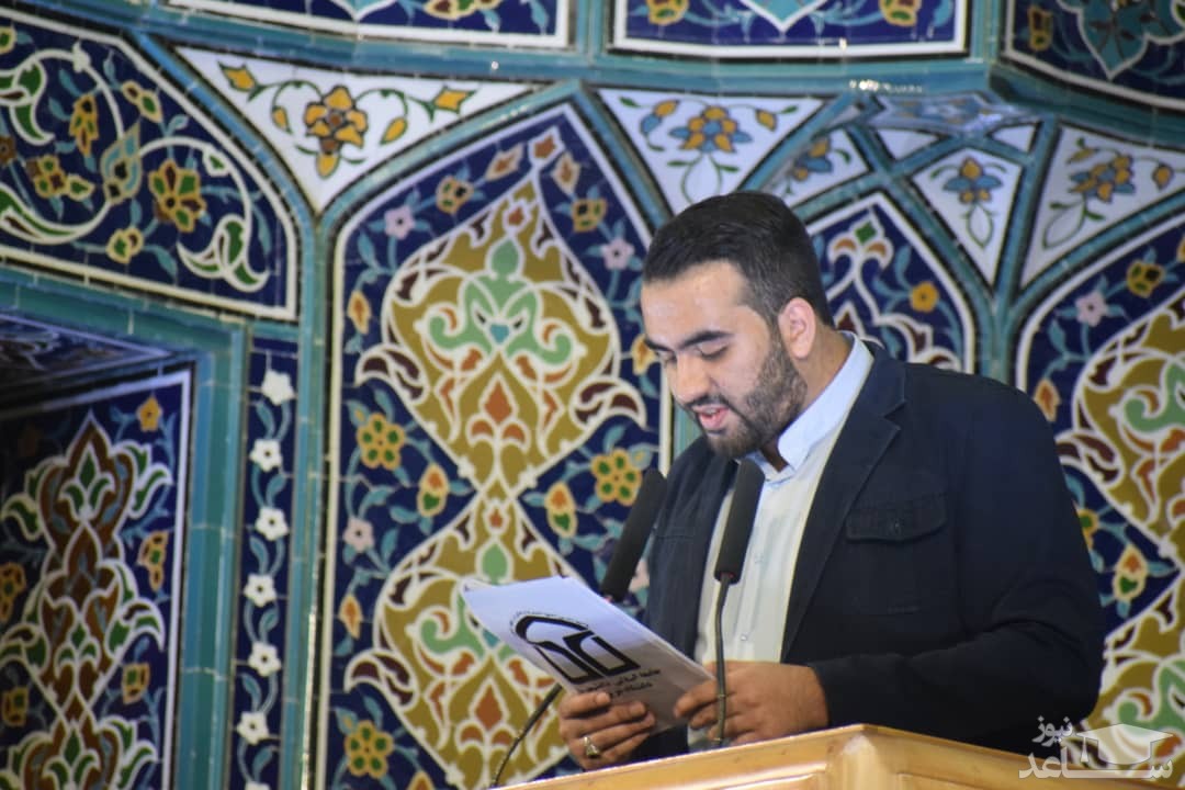 سخنرانی دبیرکل جامعه اسلامی دانشجویان دانشگاه تبریز پیش از خطبه های نماز جمعه این شهر