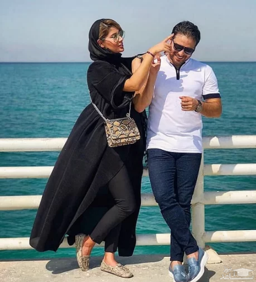 بابک جهانبخش و همسرش