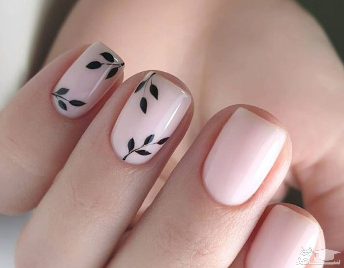 دیزاین ناخن به شکل گل های زیبا