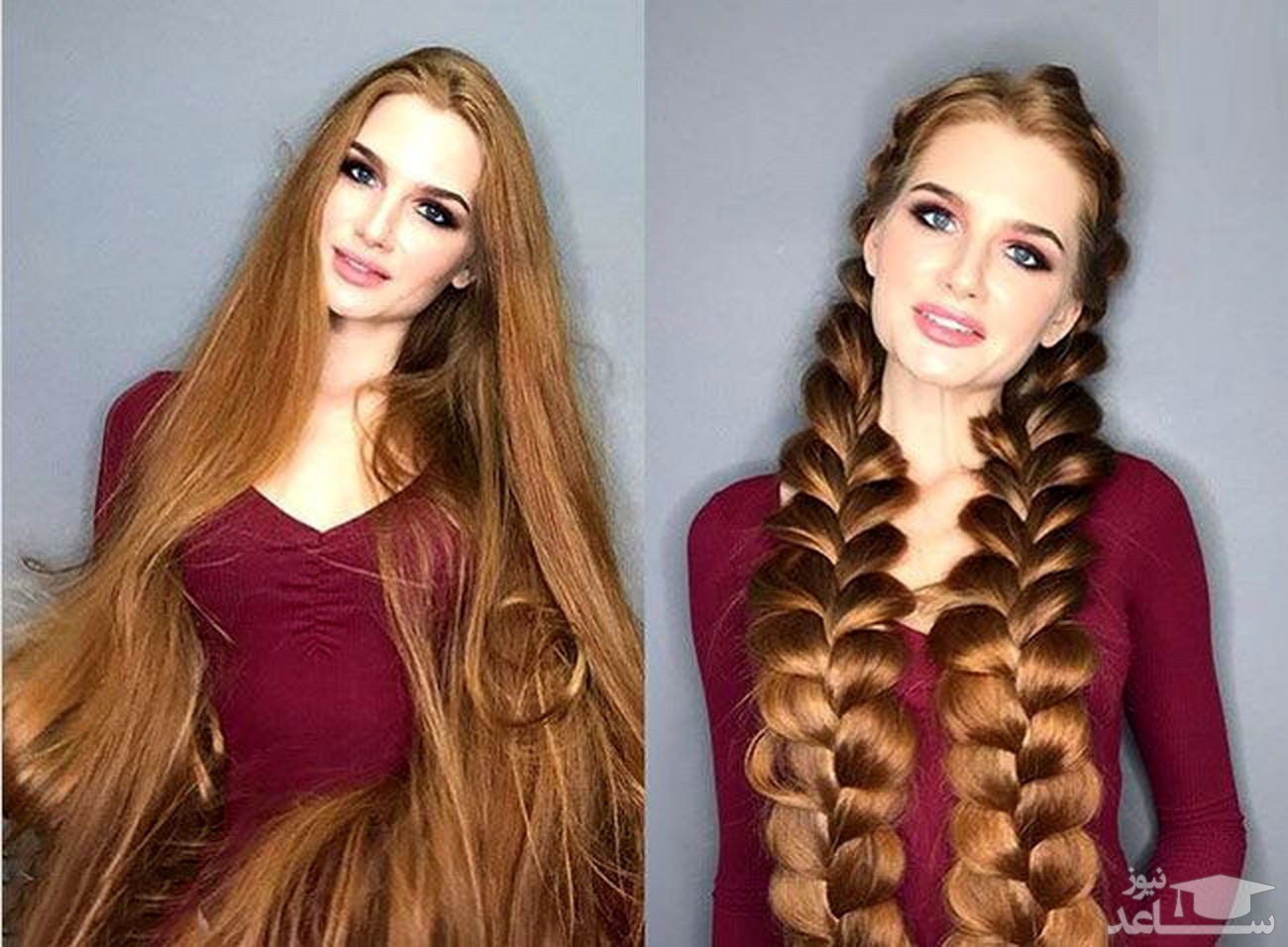 دختر 21 ساله با موهای اغوا کننده!