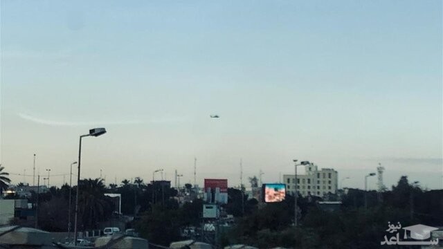 پرواز بالگرد‌های آمریکایی بر فراز آسمان بغداد
