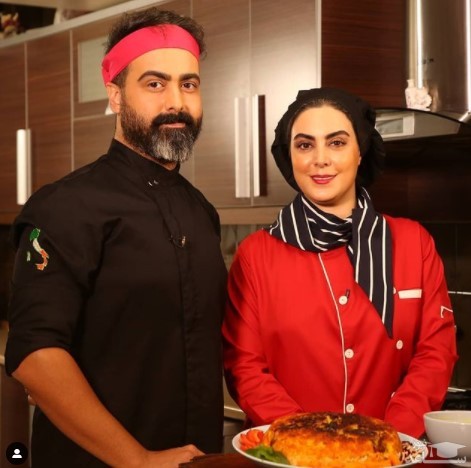 نیلوفر شهیدی و برادرش