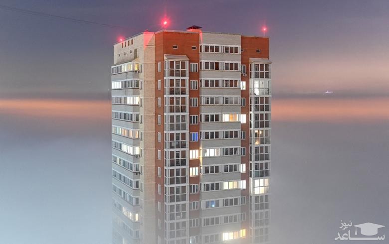 مه غلیظ در شهر اومسک روسیه/ رویترز