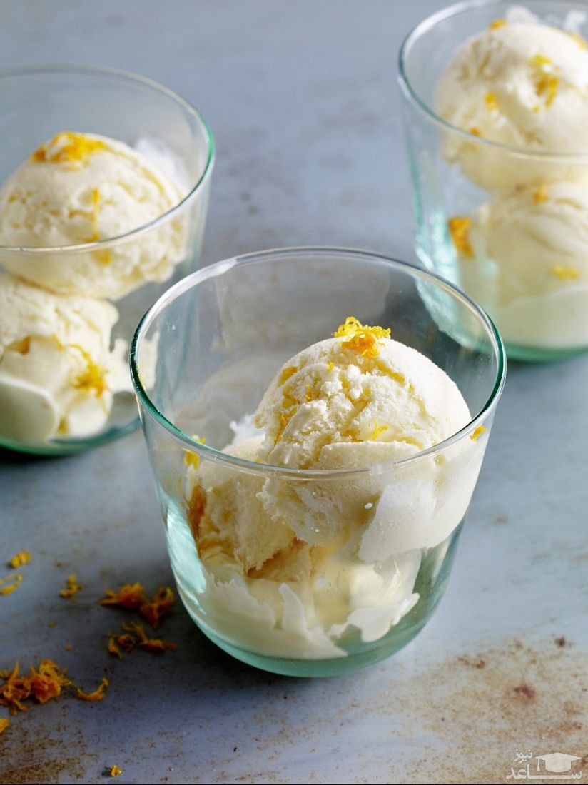 بستنی پرتقال و عسل