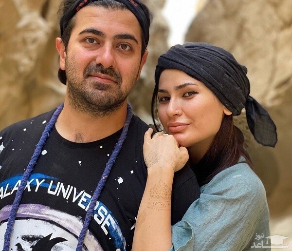 شیوا طاهری و همسرش