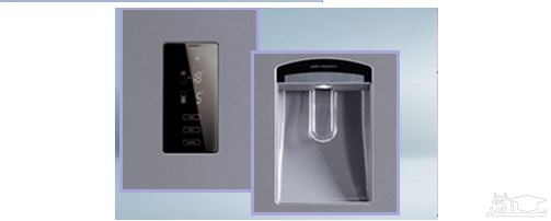 آبریزوصفحه نمایش یخچال و فریزر میدیا مدل HQ-585FWE