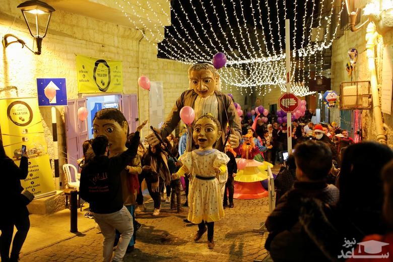 بابانوئل در شهر بیت لحم (زادگاه مسیح) فلسطین/ رویترز