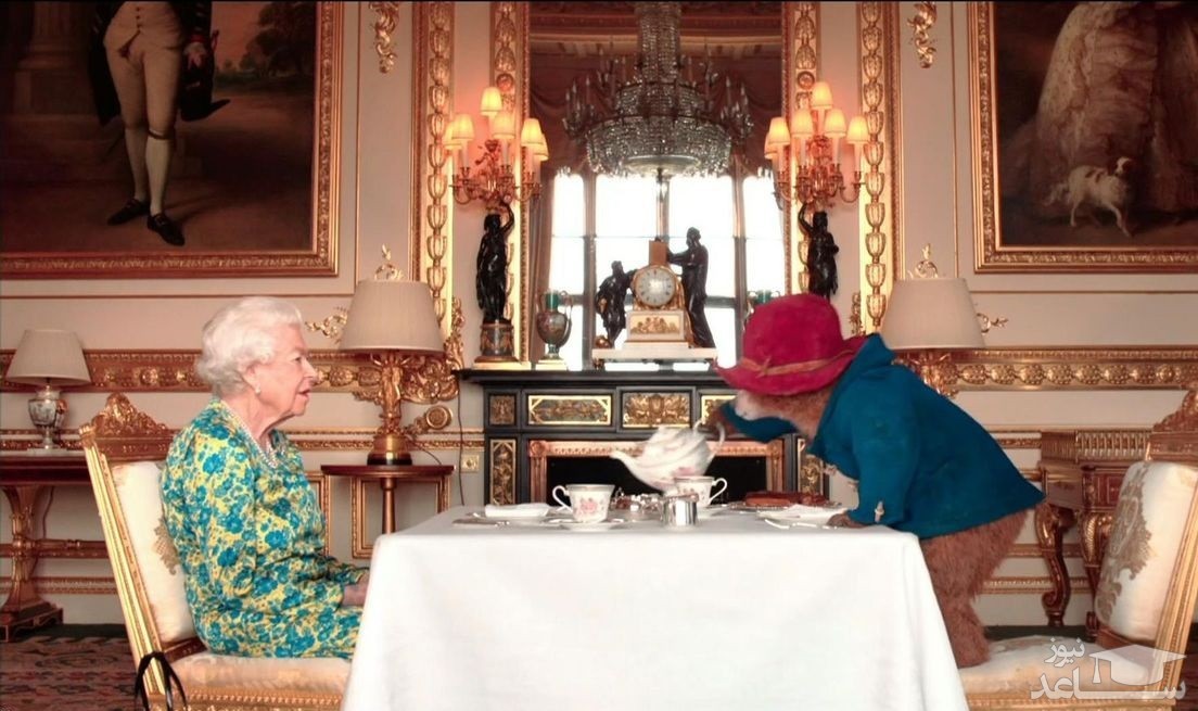 (فیلم) ضیافت چای ملکه انگلیس با خرس پدینگتون