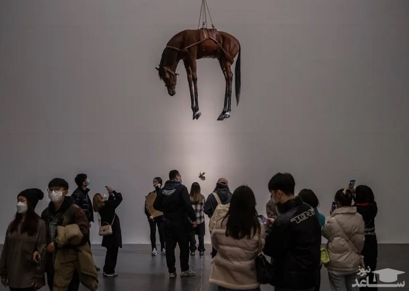 اثری از هنرمند ایتالیایی در نمایشگاهی در موزه هنرهای معاصر چین در شهر پکن/ گتی ایمجز