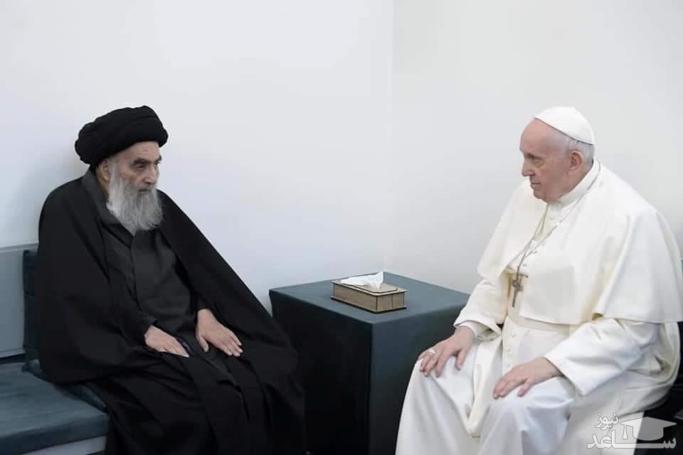 دیپلماسی دینی در عراق: پاپ فرانسیس به دیدار آیت الله سیستانی رفت
