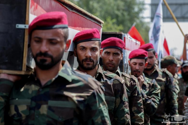 تشییع پیکر اعضای شبه نظامی حشد الشعبی عراق 