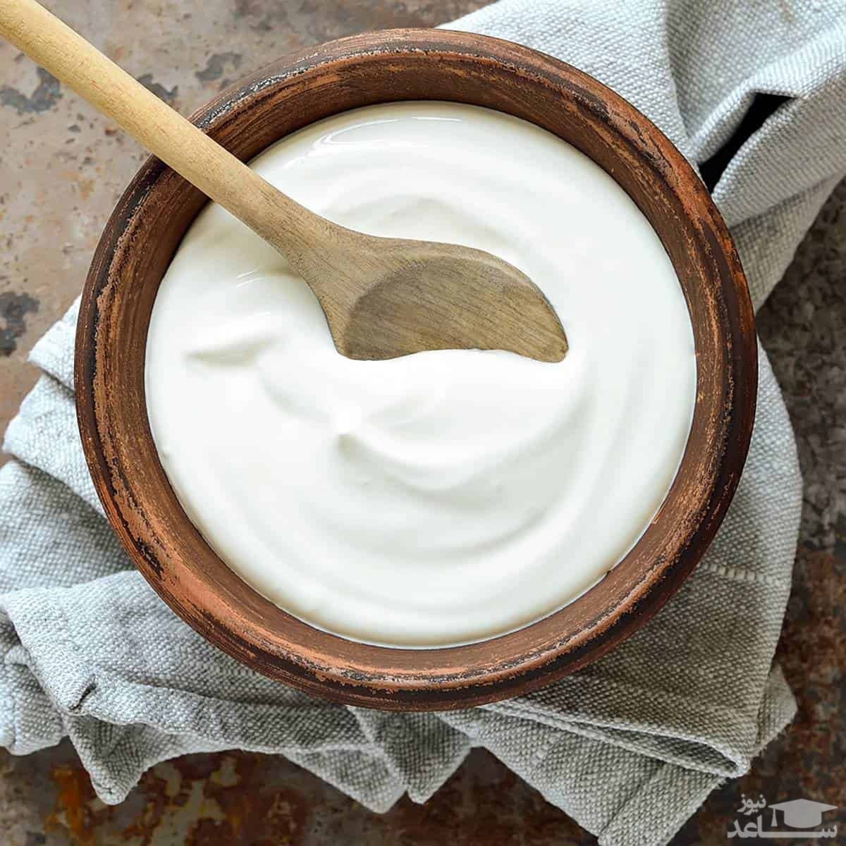 ماست سفت با نشاسته