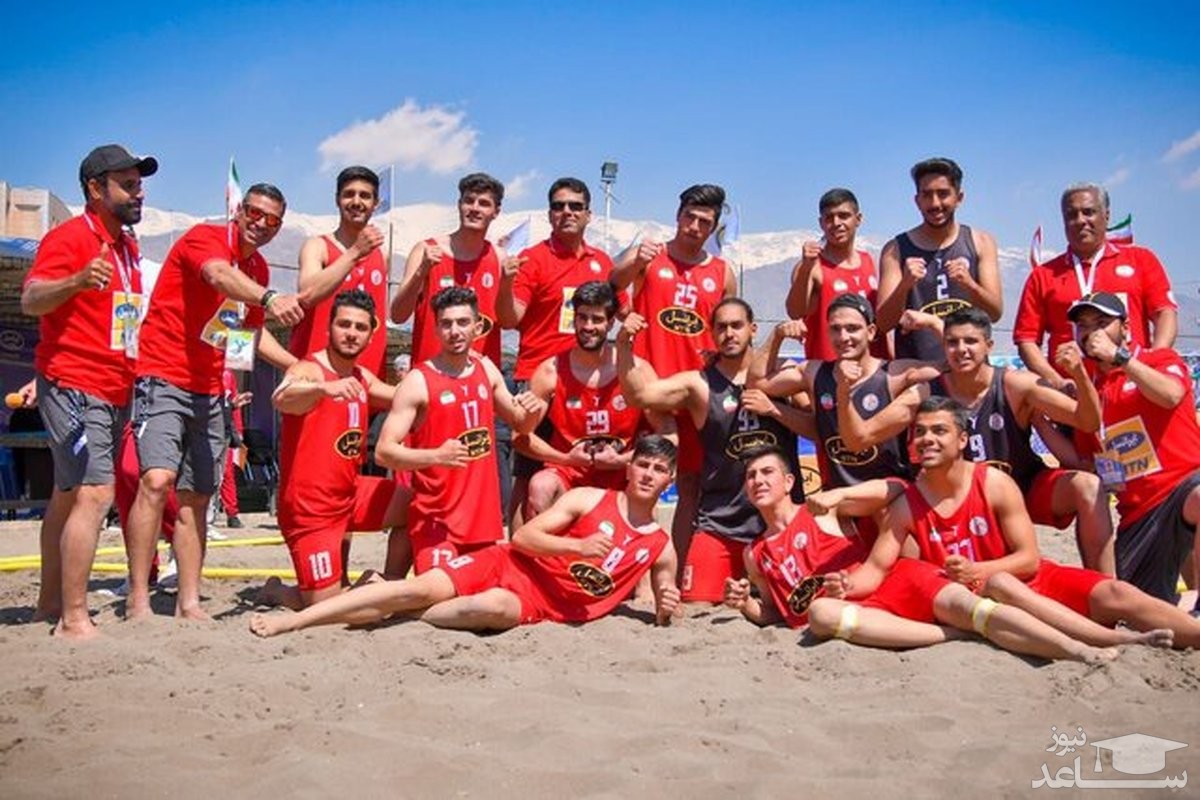 پیروزی تیم هندبال ساحلی نوجوانان ایران مقابل آمریکا