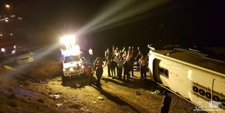 7 فوتی و 31 مصدوم در حادثه واژگونی اتوبوس در محور بردسیر کرمان