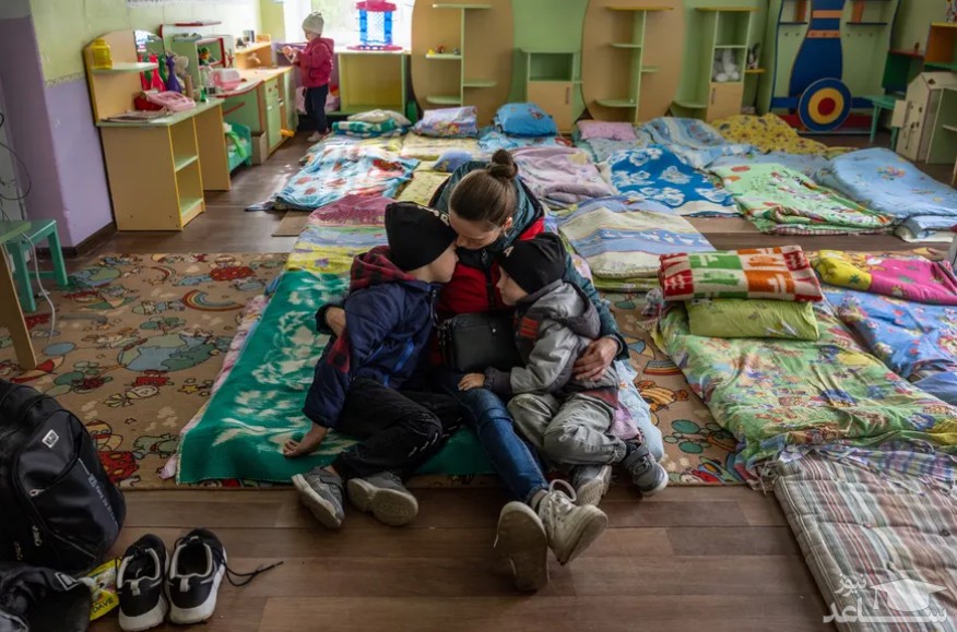 استقرار آوارگان جنگی در یک مهد کودک در اوکراین/ گتی ایمجز