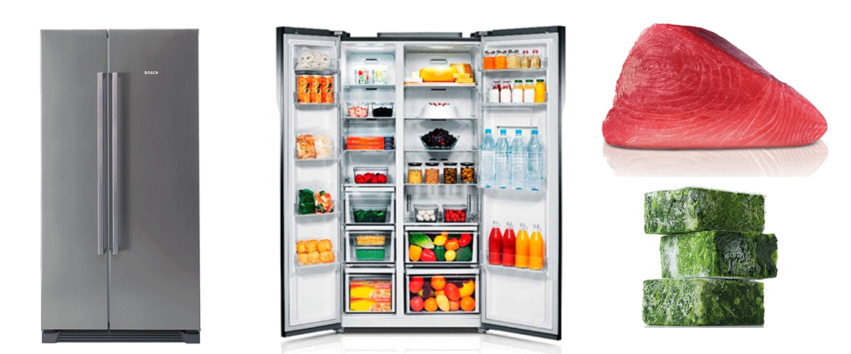 یخچال فریزر ساید بوش مدل KAN56V404