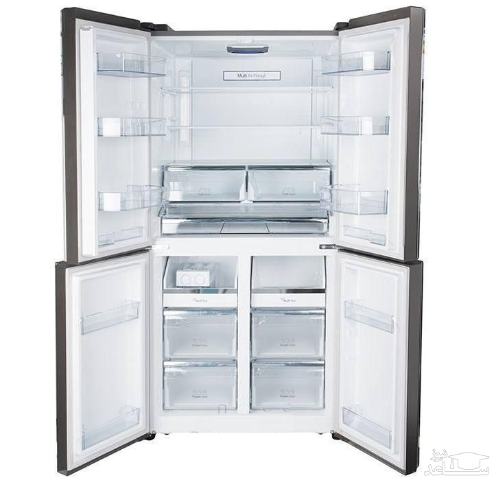 داخل یخچال فریزر چهار درب هایسنس مدل  RQ-81WC4SA