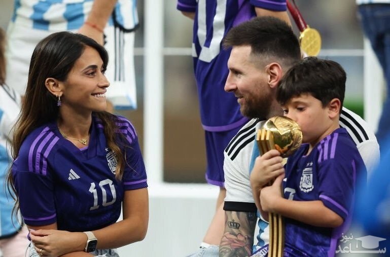 حرکت عاشقانه همسر مسی به قهرمانی فوق ستاره در جام جهانی 2022