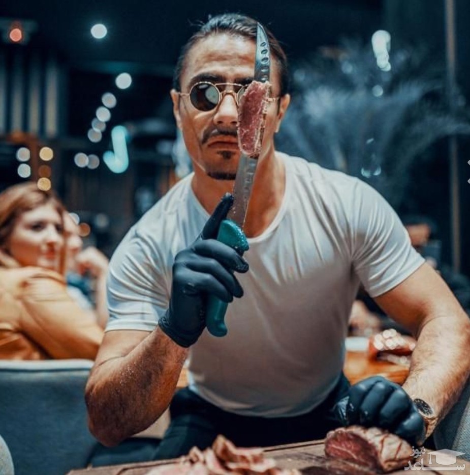 لمس کاپ جام جهانی توسط «نصرت» سرآشپز معروف با ژست نمک رختن! +عکس