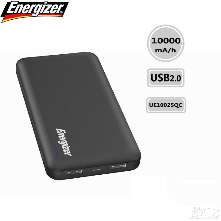پاوربانک انرجایزر مدل UE10025QC با ظرفیت 10000 میلی آمپر