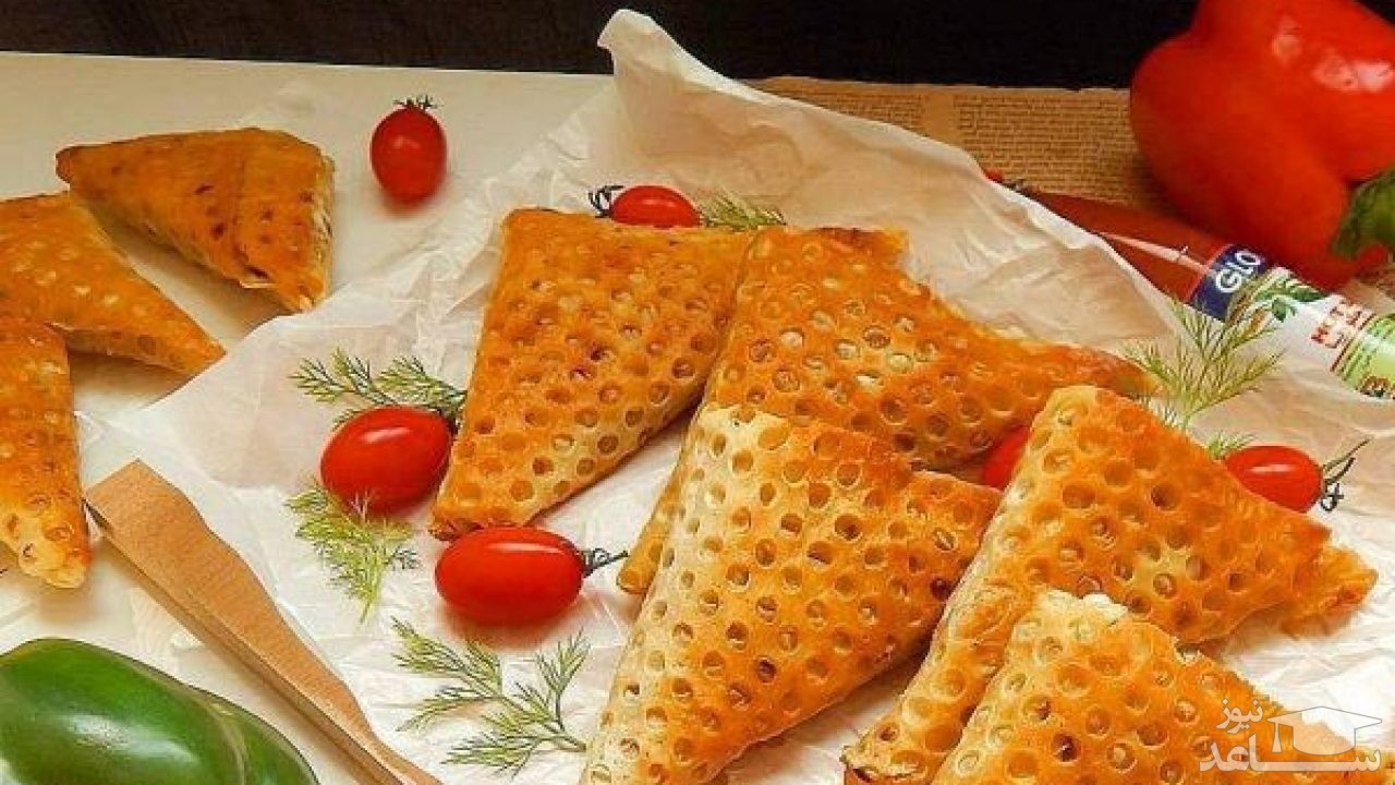 طرز تهیه سمبوسه پیتزایی خوشمزه و مجلسی