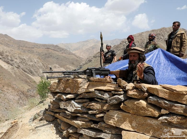 مواضع و سنگرهای مقاومت مردمی برای جلوگیری از پیشروی شبه نظامیان طالبان 