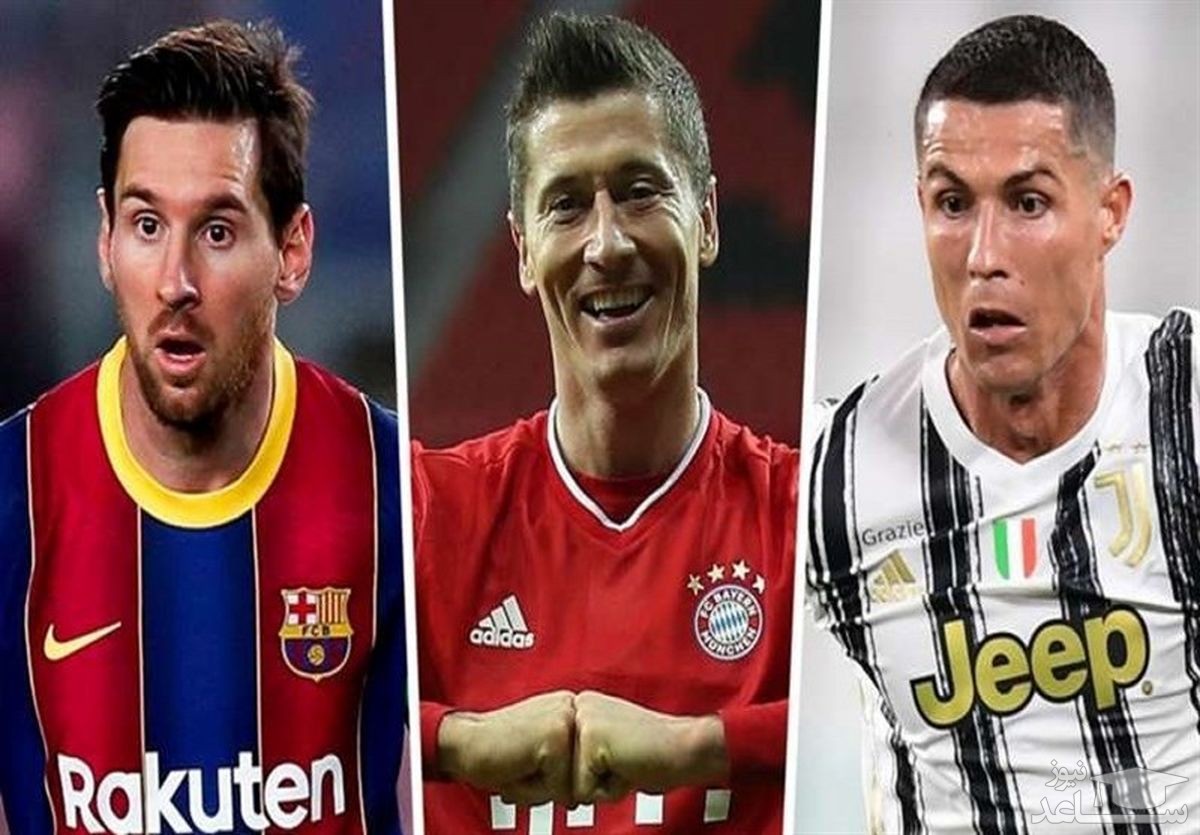 رده‌بندی مدعیان کفش‌طلای اروپا؛ رقابت شانه به شانه مسی و رونالدو در تعقیب لواندوفسکی