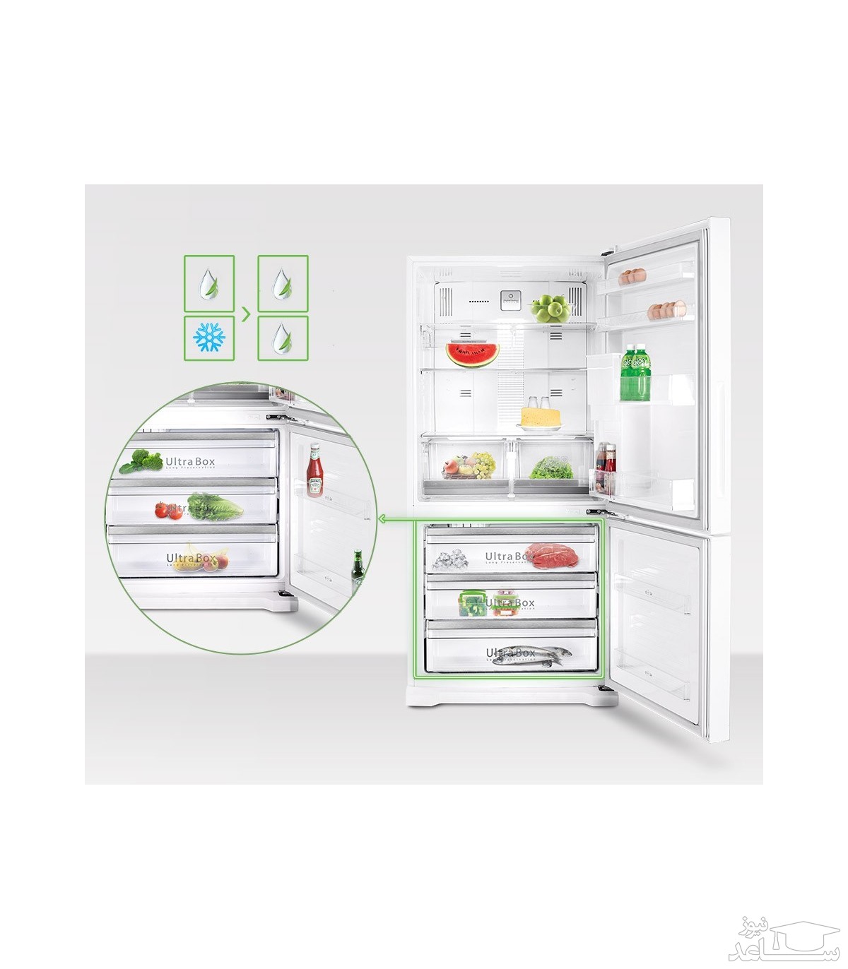 یخچال فریزر دوو اولتیمو مدل D4BF-0028SS