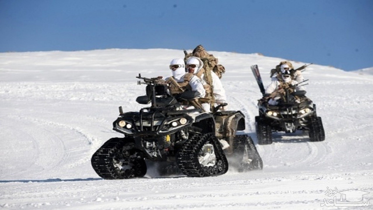 تمرین رزم در برف یگان‌های ویژه نیروی زمینی سپاه