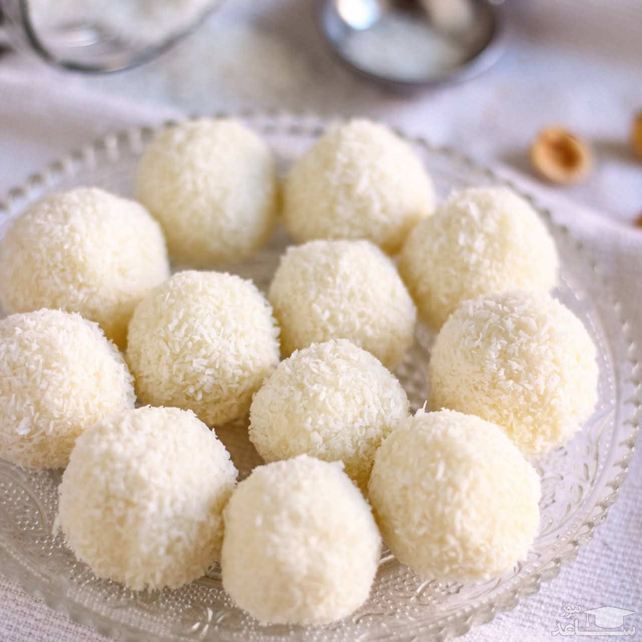 توپ نارگیلی بدون پخت 