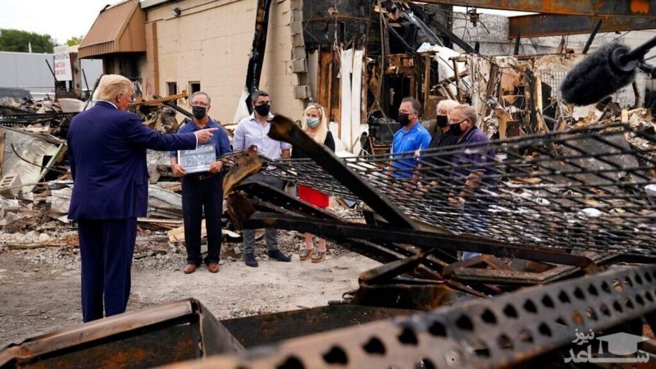 سفر ترامپ به شهر جنگ زده کنوشا در ایالت ویسکانسین!