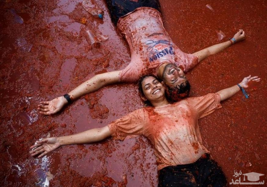 (تصاویر) جشنواره مبارزه با گوجه فرنگی در اسپانیا