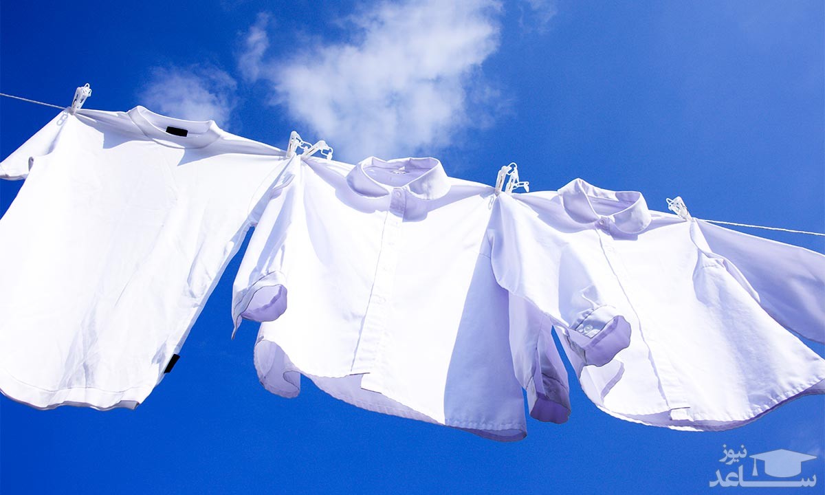 خشک کردن لباس ها در هوای آزاد