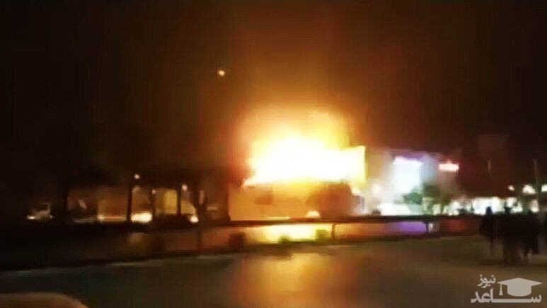 لحظه انهدام پهپاد در اصفهان در هنگام حمله به یک مرکز نظامی +فیلم