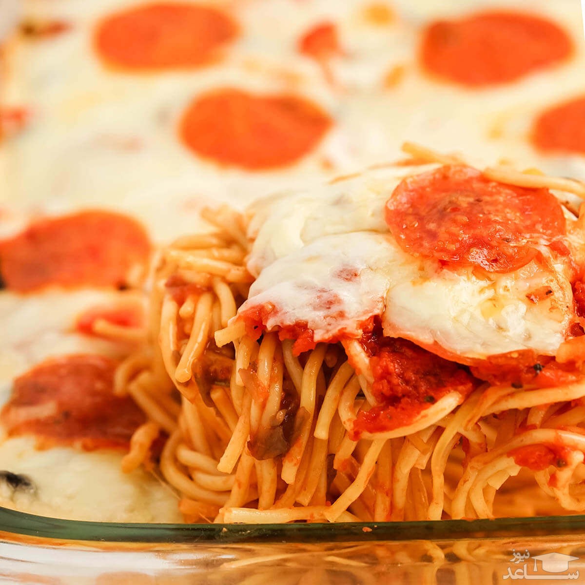 طرز تهیه اسپاگتی پیتزا بسیار ساده