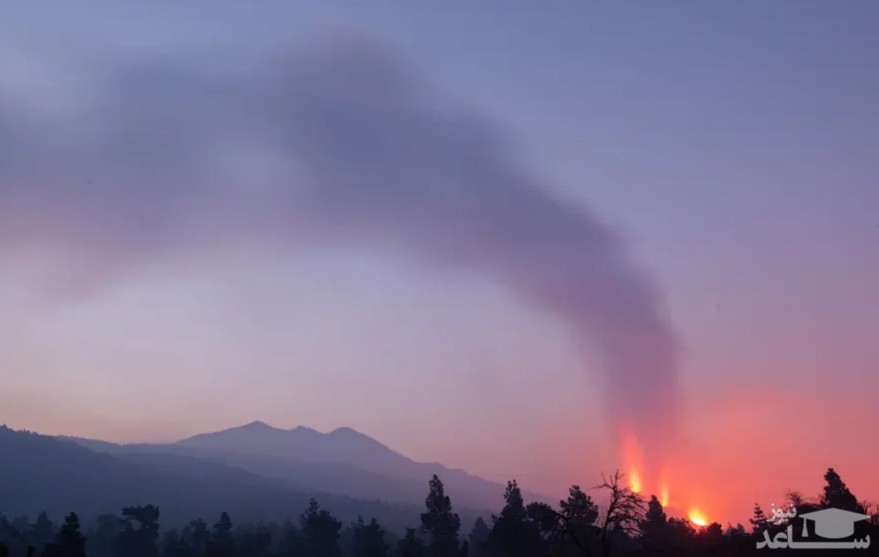 آتشفشان در جزیره لاپالما اسپانیا/ EPA