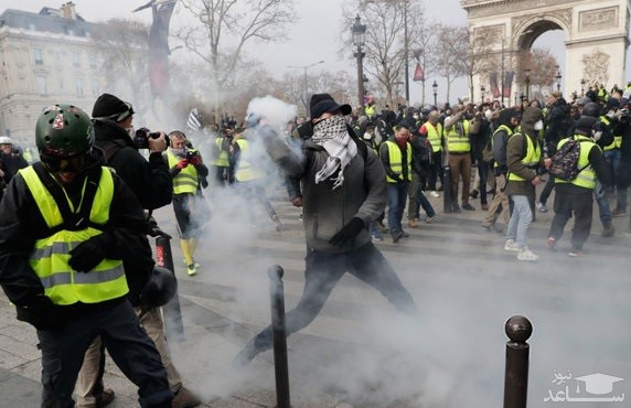 حمله پلیس فرانسه به معترضان/ بازداشت ۴۸۲ نفر در شهرهای مختلف