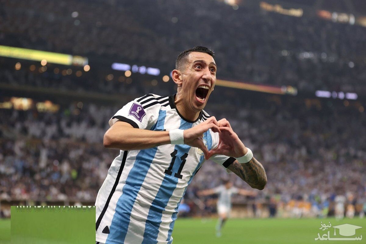 گل دوم آرژانتین توسط آنخل دیماریا برابر فرانسه +ویدیو