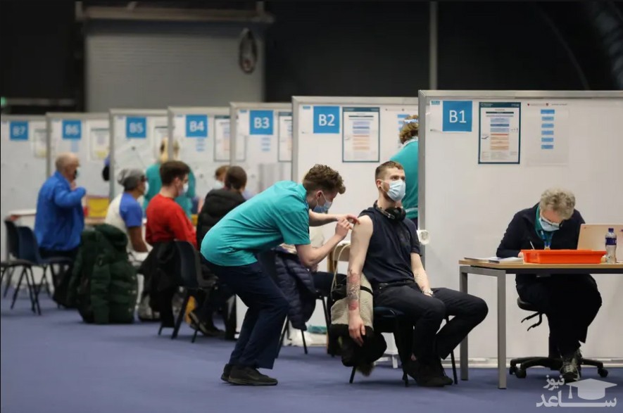 یک مرکز واکسیناسیون علیه ویروس کرونا در شهر بلفاست ایرلند شمالی/ PA