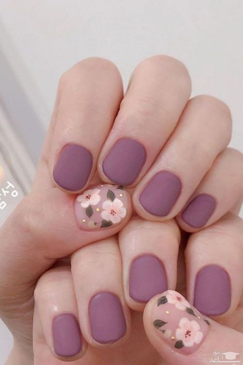 لاک ناخن گلدار