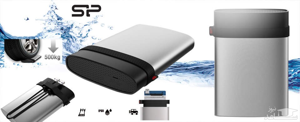 هارد اکسترنال سیلیکون پاور مدل Armor A85 ظرفیت 1 ترابایت