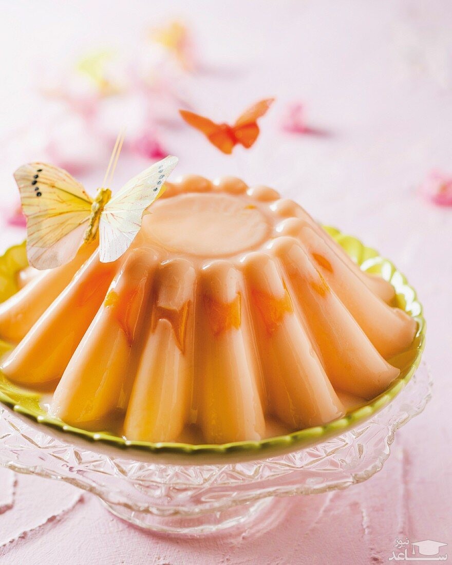 روش تهیه دسر هلو با ژلاتین