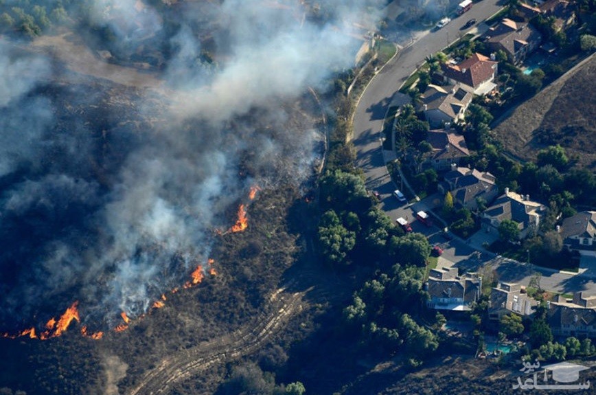 (عکس) آتش با کالیفرنیا چه کرد؟