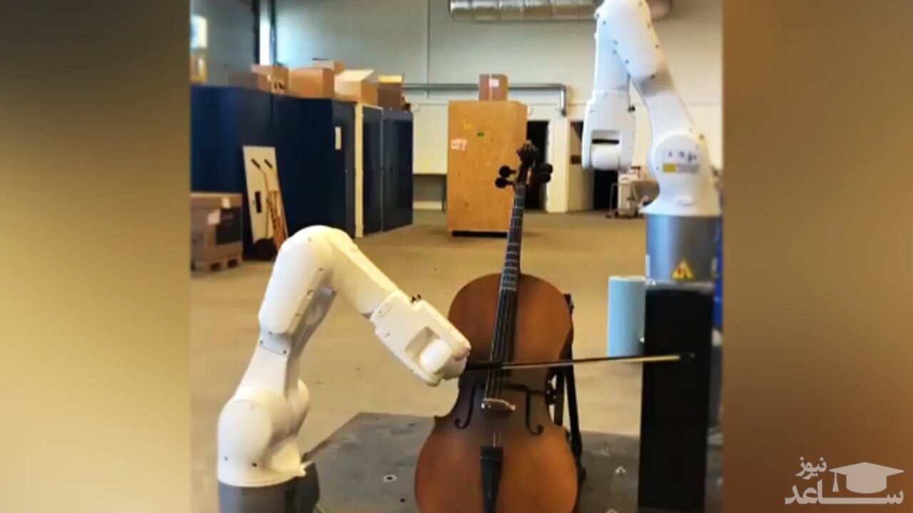 (فیلم) ویالن نوازی یک ربات