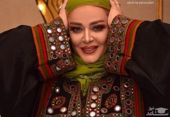 (عکس) تیپ بازیگر زن جنجالی و همسرش در جشن حافظ