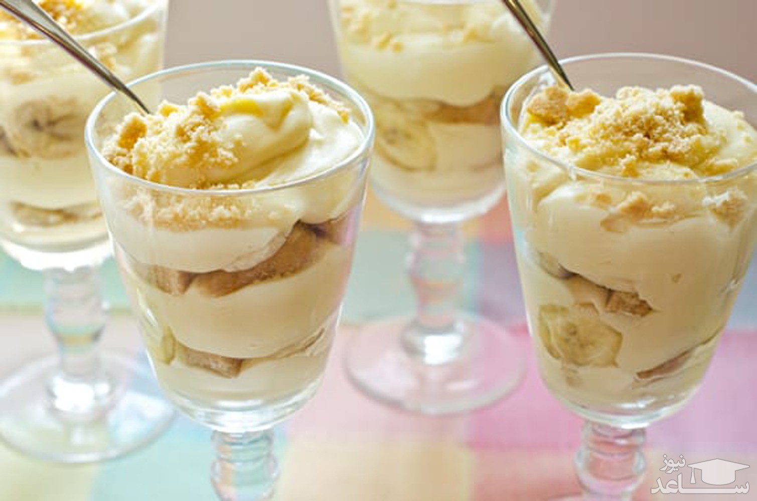 روش تهیه دسر مگنولیا موزی و شکلاتی