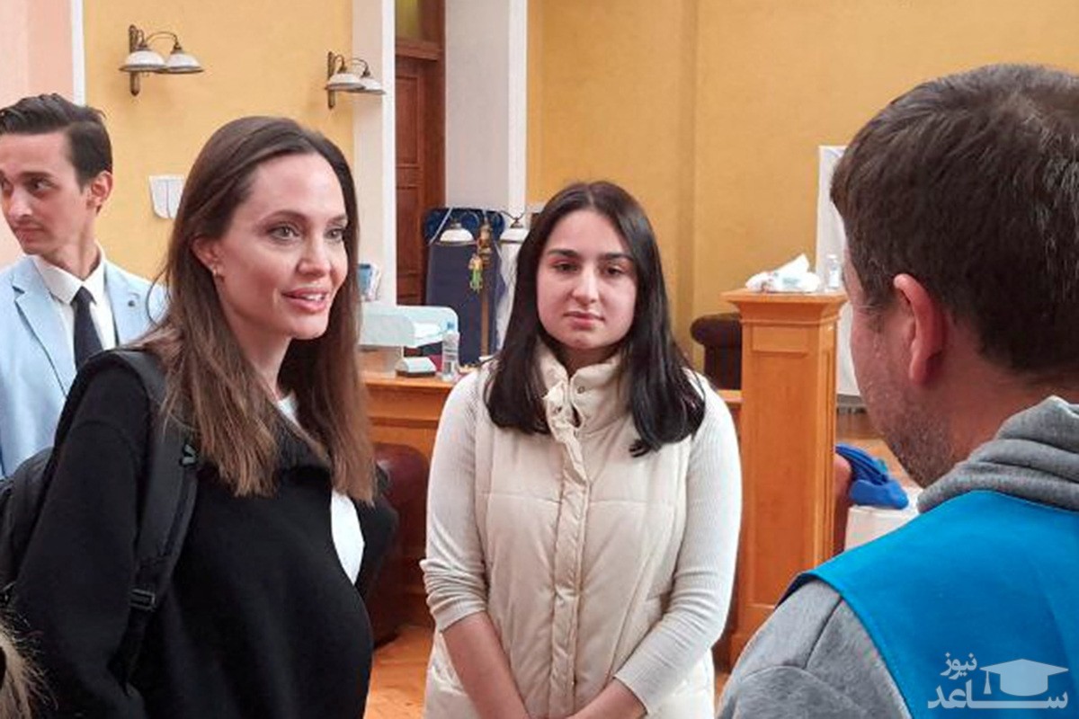 (فیلم) دیدار آنجلینا جولی با کودکان جنگ‌زده اوکراین