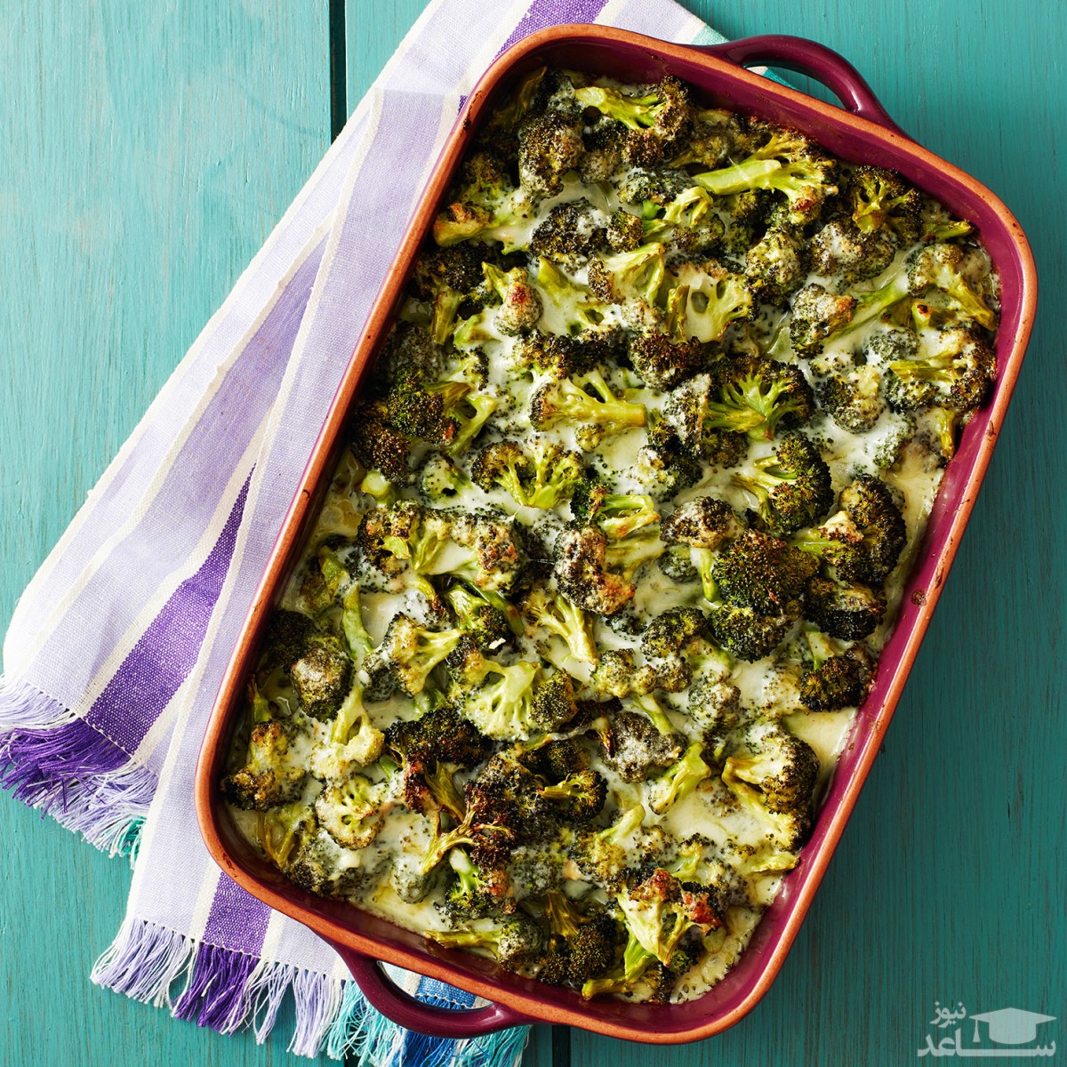 طرز تهیه‌ی خوراک کلم بروکلی پنیری