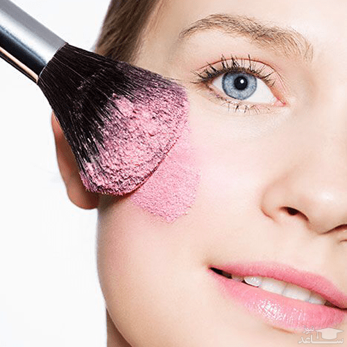 رژگونه زدن به صورت لاغر